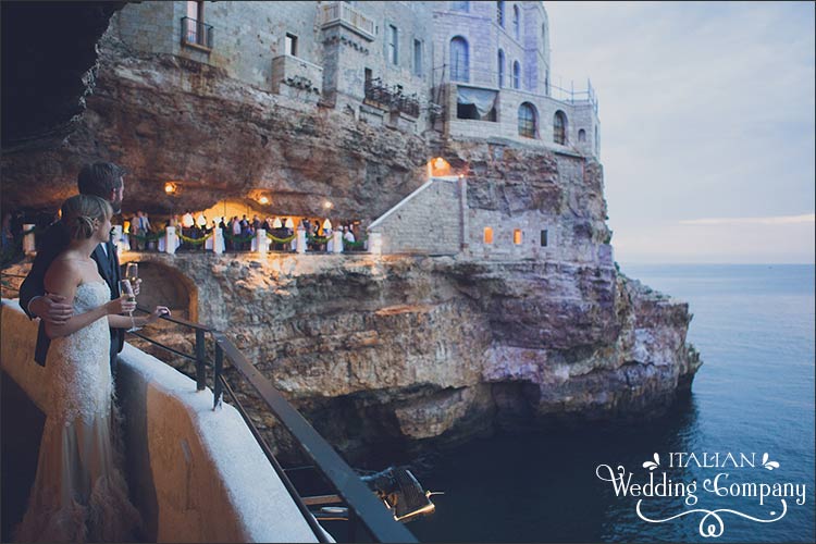 Wedding Polignano Apulia Seaside Wedding Grotta Palazzese Polignano Apulia