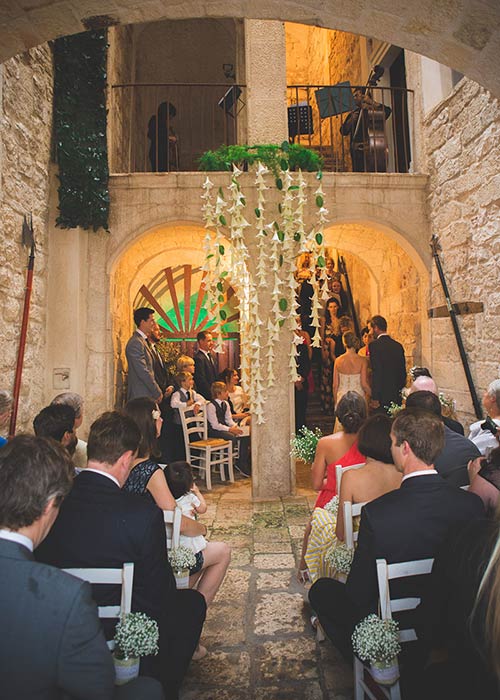 Civil wedding ceremony in Apulia