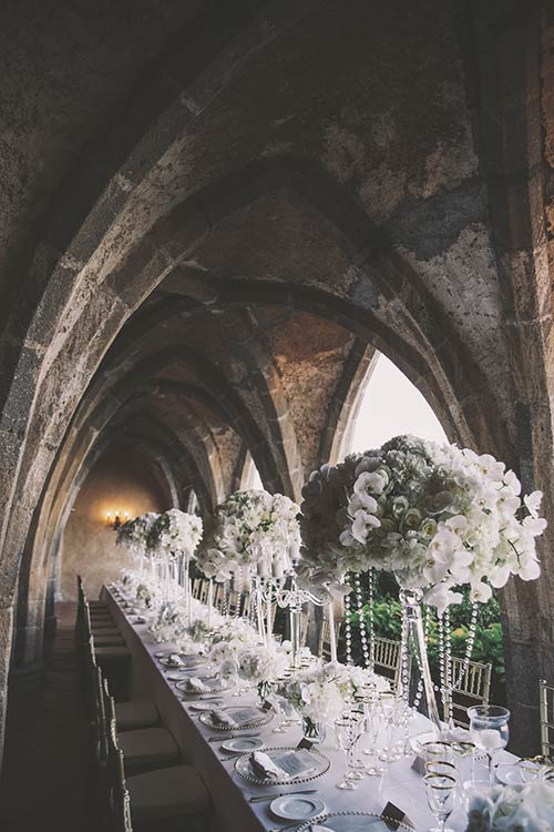 Wedding reception in Ravello Villa Cimbrone