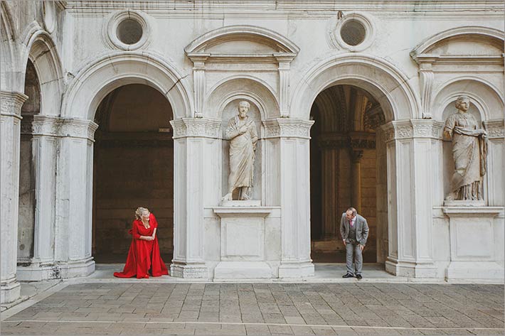 winter wedding in Venice