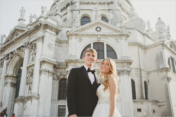 elope wedding ceremony on a Venetian Gondola