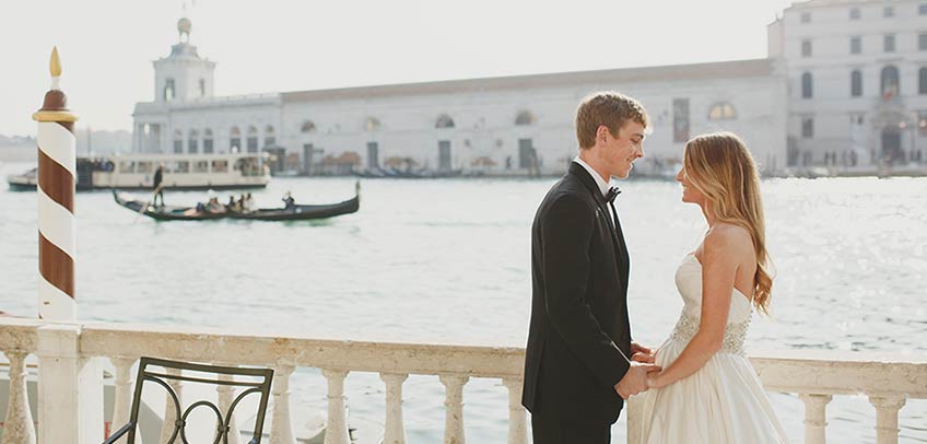 Gondola wedding ceremony in Venice