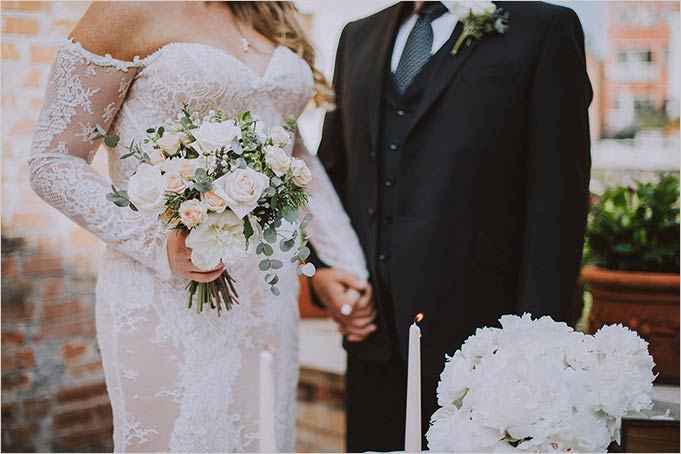 Intimate Ceremony in a Venetian Garden