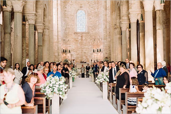 Catholic wedding in Trani, Apulia