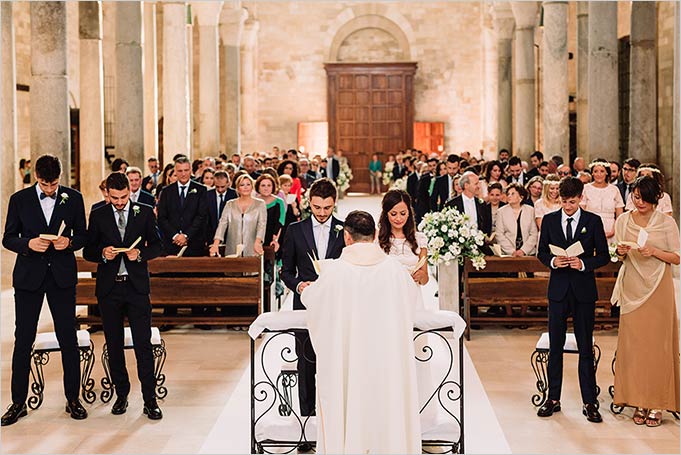 Catholic wedding in Trani, Apulia