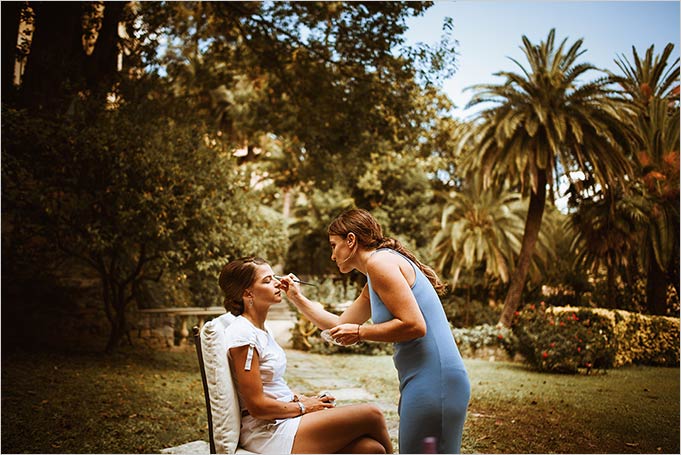 Wedding ceremony at Villa La Cervara in Portofino