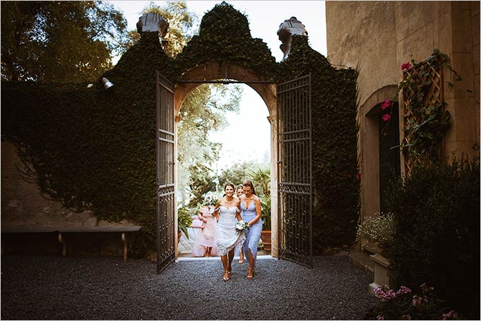 Wedding ceremony at Villa La Cervara in Portofino