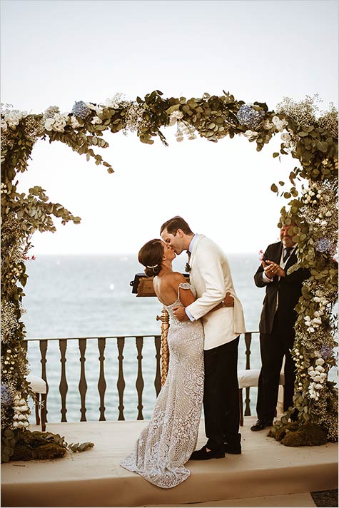 Wedding ceremony at Villa La Cervara in Portofino