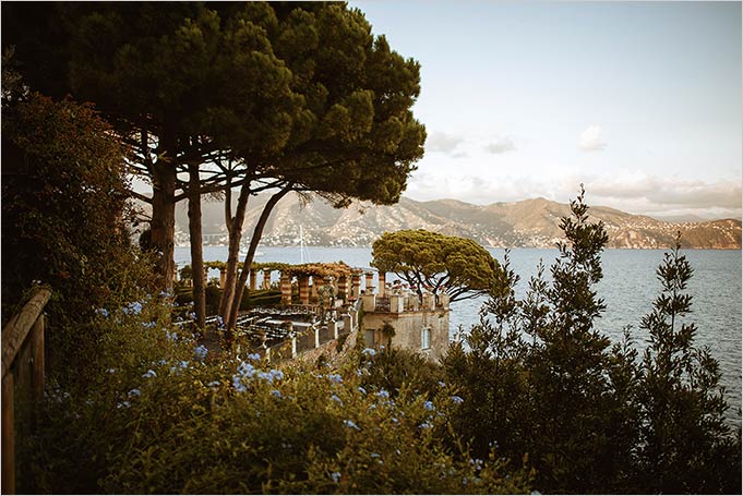 Wedding ceremony at Villa La Cervara in Portofino