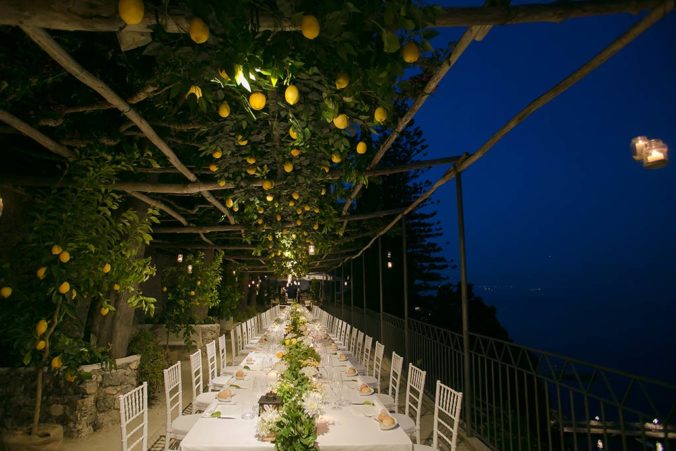 Wedding decorations made by Lemons of Amalfi Coast