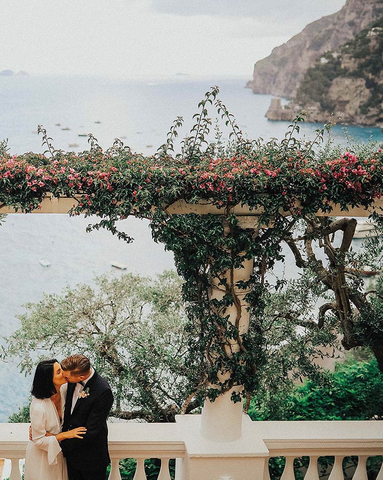 Seaside wedding on Amalfi Coast