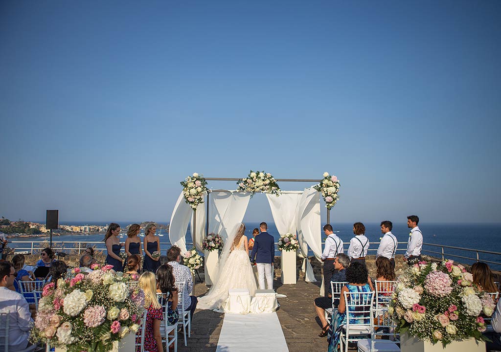 Seaside wedding in Sicily