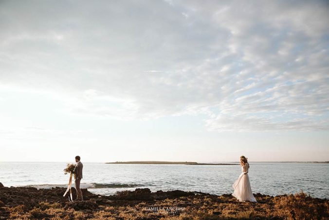 Romantic seaside wedding in Apulia