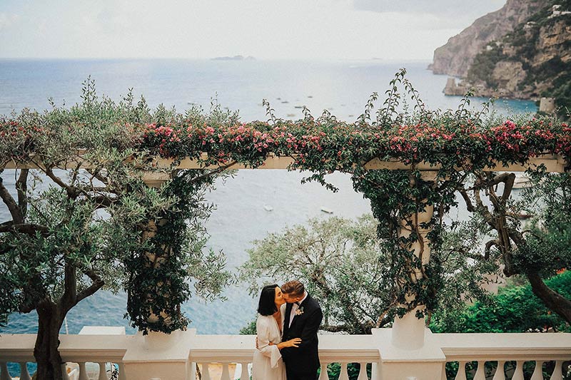 Blessing ceremony overlooking the sea