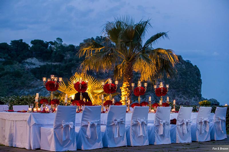 Wedding reception in Taormina