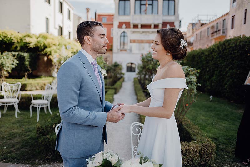 Rose garden ceremony in Venice