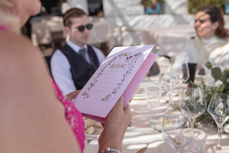 Wedding reception on Panarea Island