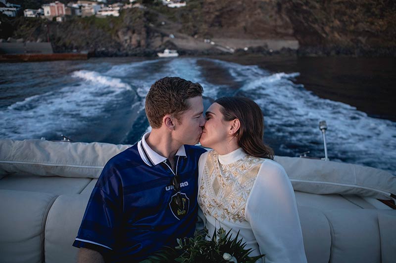 Wedding on Stromboli island, Sicily