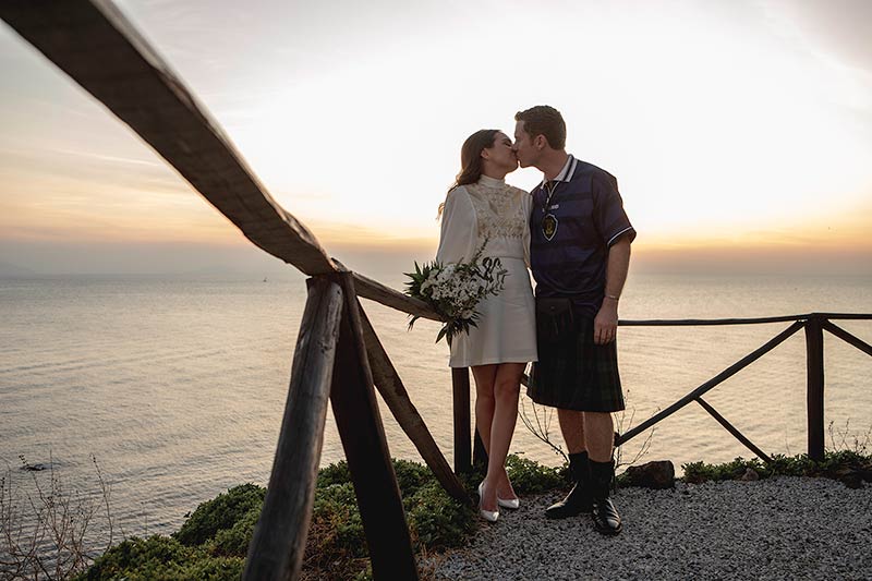 Wedding on Stromboli island, Sicily