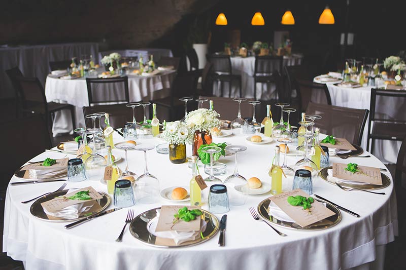 Wedding reception at Grotta Palazzese