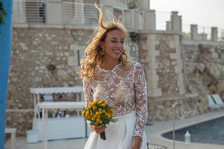civil ceremony in front of beautiful Sicilian sea