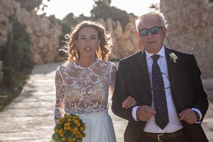 civil ceremony in front of beautiful Sicilian sea