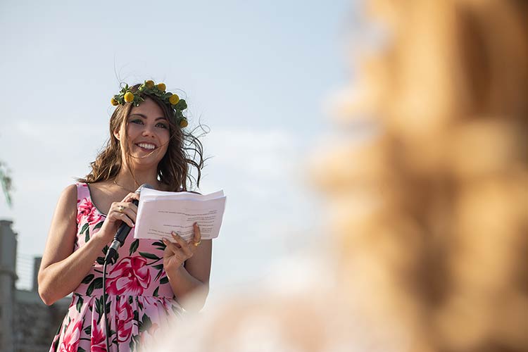 civil ceremony in front of beautiful Sicilian sea