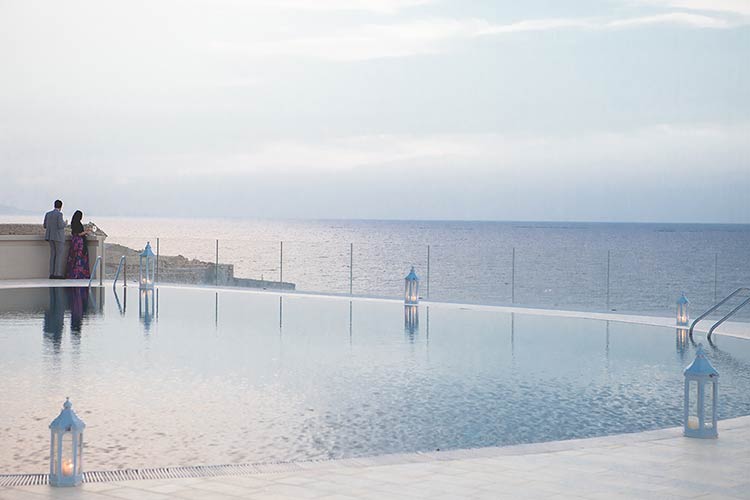 Wedding reception in Sicily overlooking the sea