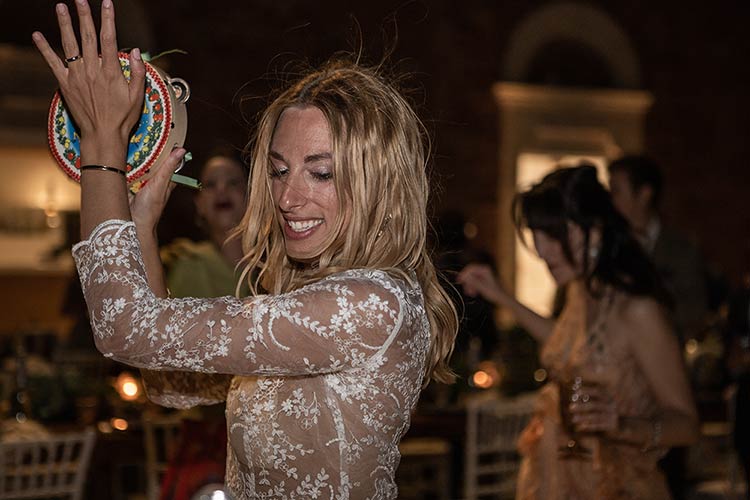 Wedding reception at Castello Tafuri, a traditional Sicilian castle