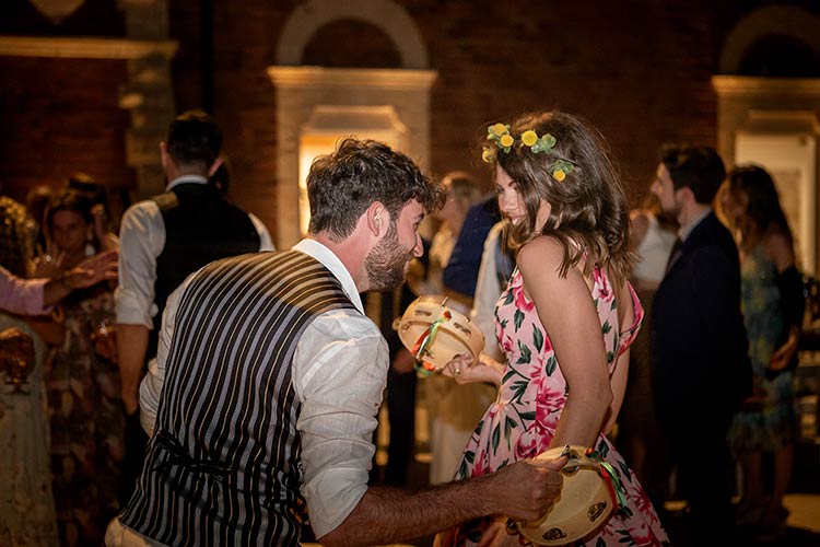 Wedding reception at Castello Tafuri, a traditional Sicilian castle