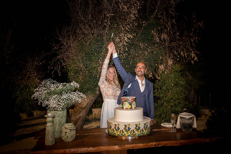 Wedding reception at Castello Tafuri, a traditional Sicilian castle