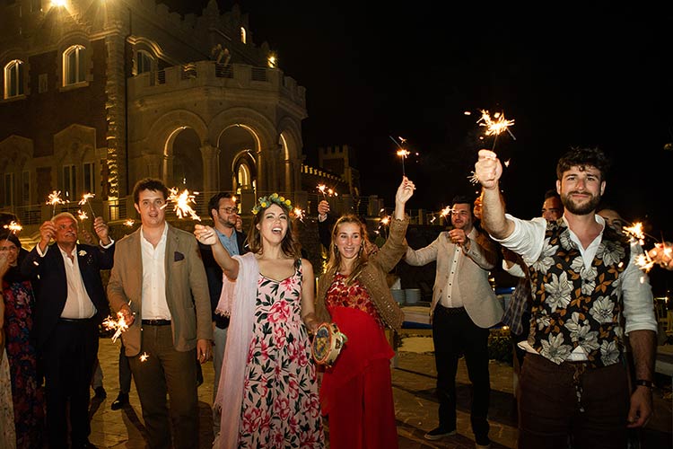 Wedding reception at Castello Tafuri, a traditional Sicilian castle