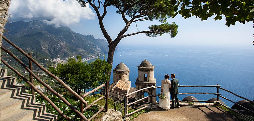 intimate wedding in Ravello