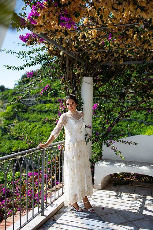 romantic wedding dinner in Ravello