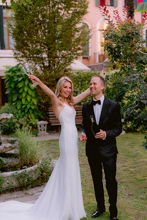 Wedding Ceremony at a Venetian secret garden 