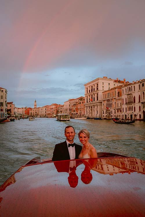 Romantic dinner at a luxury Hotel in Venice