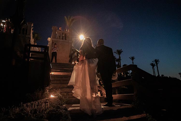 Wedding reception in an exclusive hotel on the bay of Syracuse