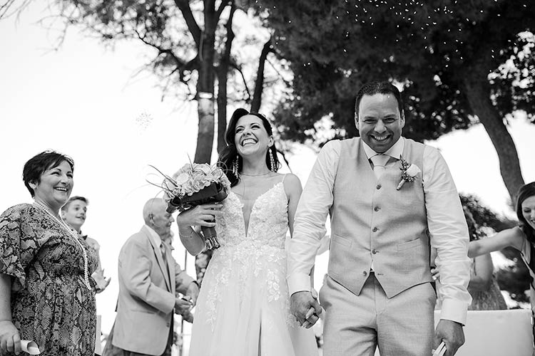 ceremony with a view over Isola Bella in Taormina