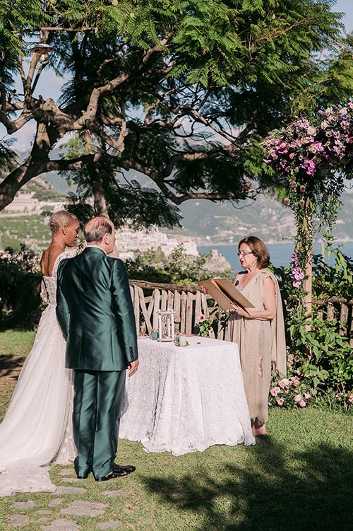 wedding ceremony in Amalfi