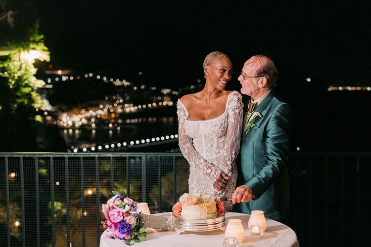 intimate dinner overlooking Amalfi Coast