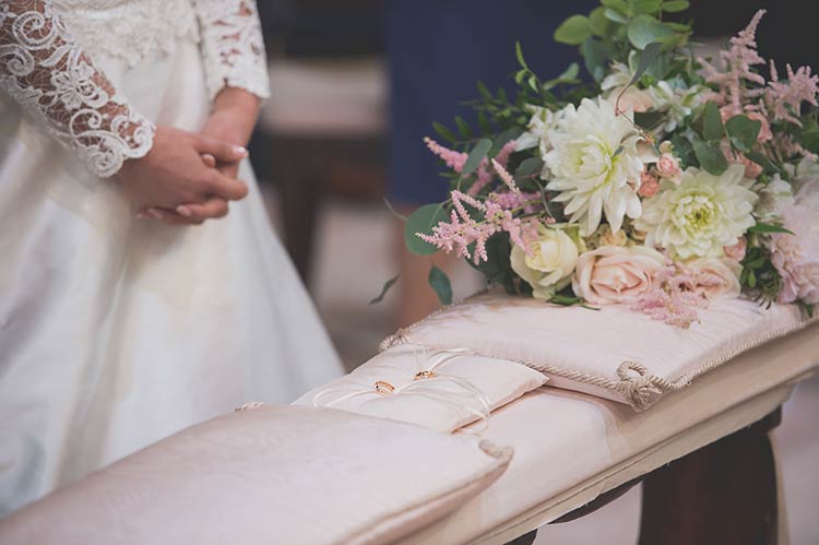 romantic religious ceremony in Albissola Marina church