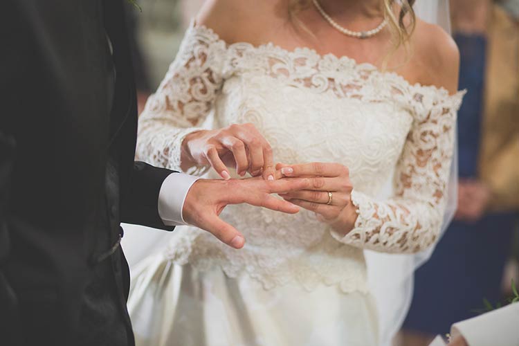 romantic religious ceremony on the Italian Riviera