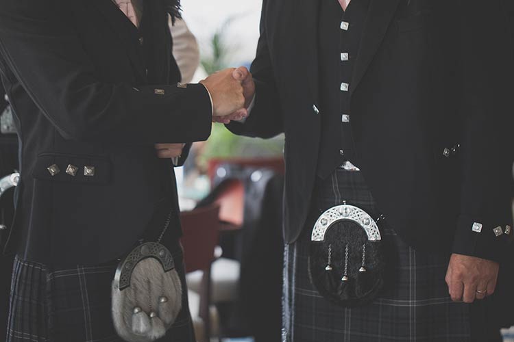 Scottish wedding on the Italian Riviera