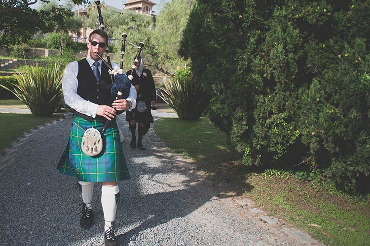 Scottish wedding on the Italian Riviera