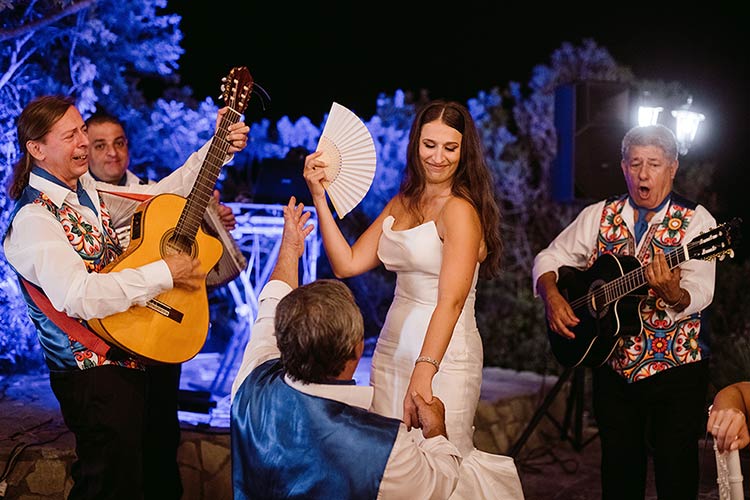 authentically Italian wedding reception