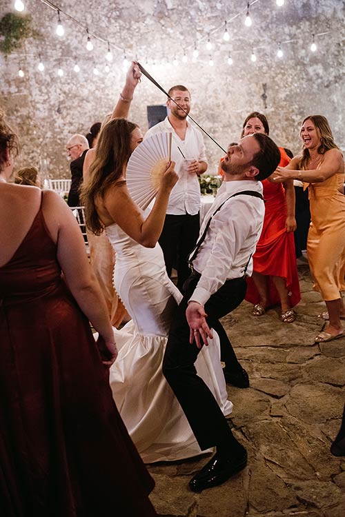 authentically Italian wedding reception