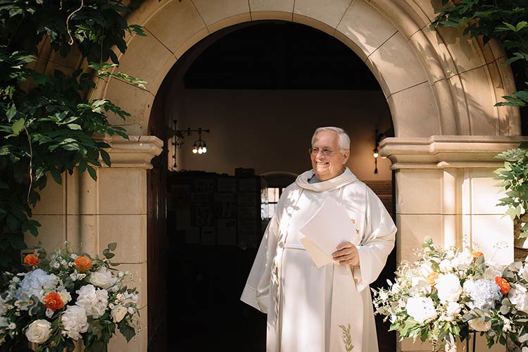 intimate ceremony at the Anglican church in Taormina