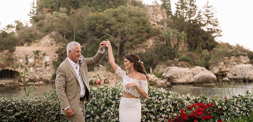 intimate wedding in Taormina