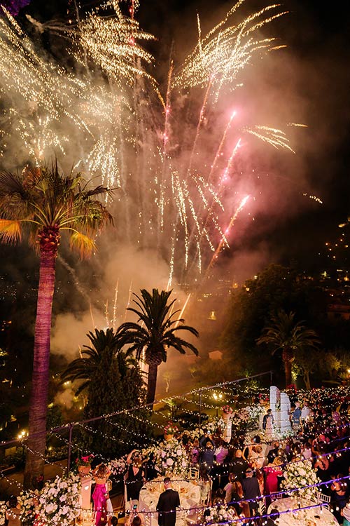 wedding fireworks in Sicily