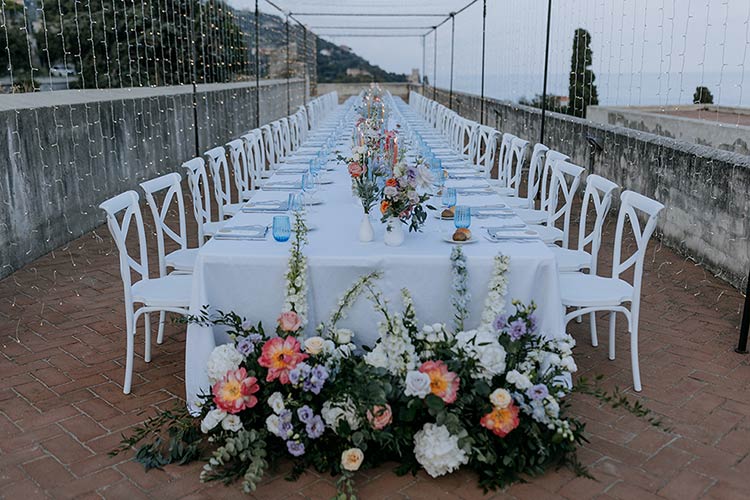 wedding reception in Finale Ligure, Italian Riviera